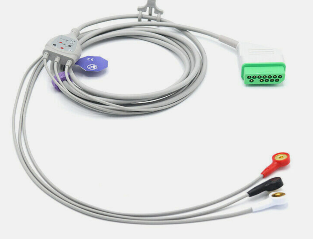 Nihon Kohden Compatible Accessories Bundle - Cuff, Hose, SpO2, ECG