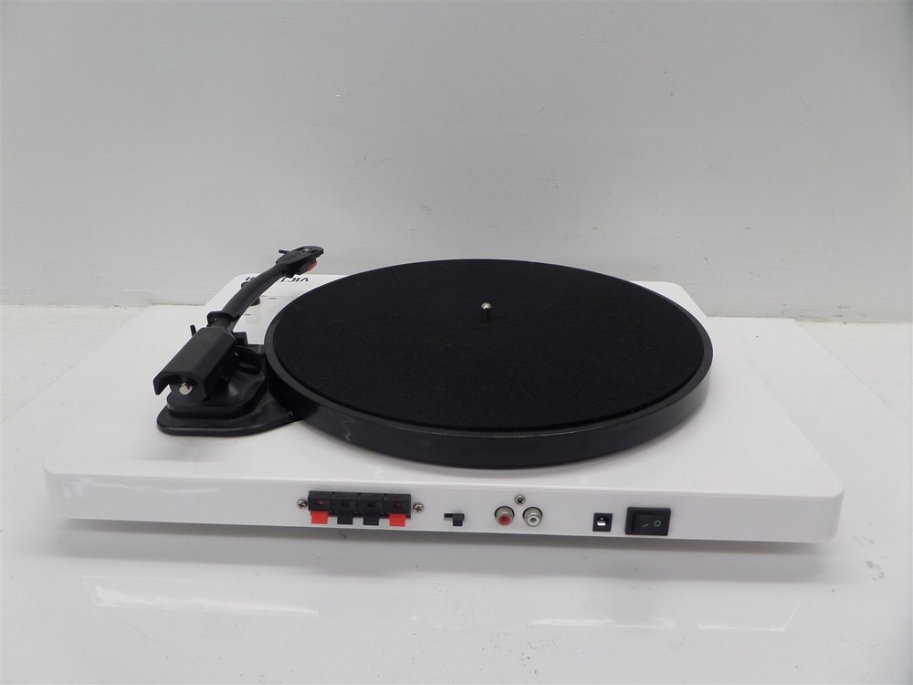 Victrola ITUT-420 Modern Bluetooth Stereo Turntable Record Player - White