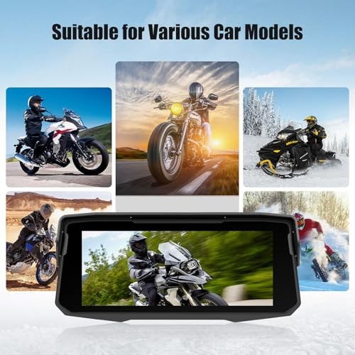 6.86’’ Motorcycle GPS Navigation System with Wireless CarPlay & Android P2