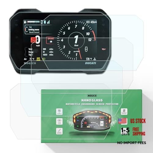 Motorcycle Accessories Nano Glass Dashboard Screen Protector Kit for Ducati