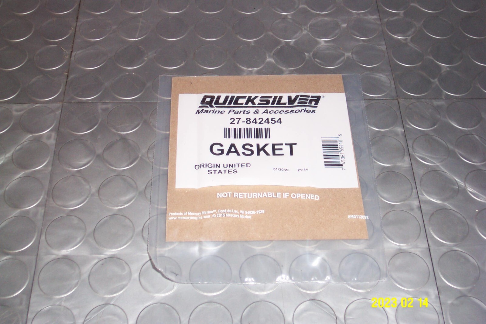 Mercury Marine Quicksilver Exhaust Tail Pipe Gasket 525 EFI-700 SCI 27-842454