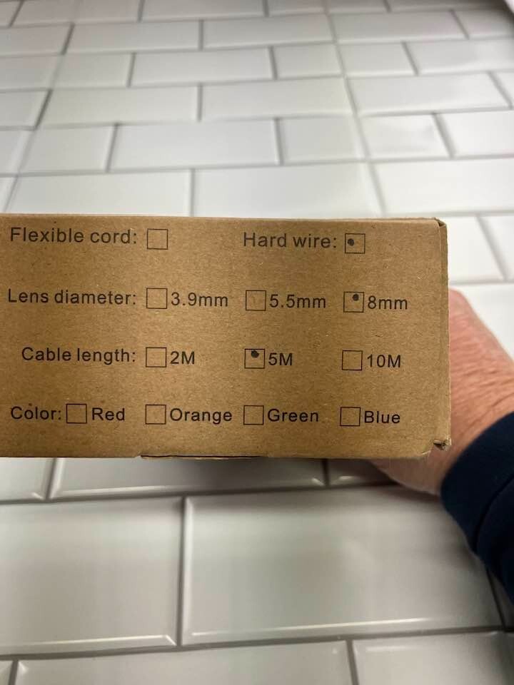 Screen Endoscope 8MM lens with 5Meter cable length