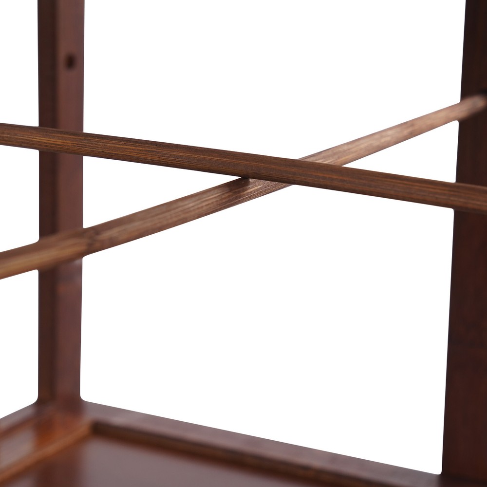 6-Tier Rotating Bookshelf Book Storage Shelf Floor Standing Rotating Bookcase