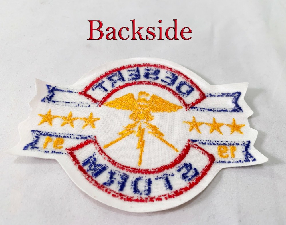 2 U.S. Army Desert Storm Subdued Desert Tan U.S. Flag Patch and Eagle Patch