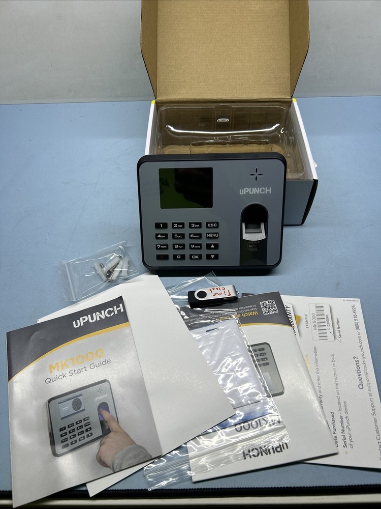 uPunch MK1000 Biometric Fingerprint/Proximity Standalone Time Clock