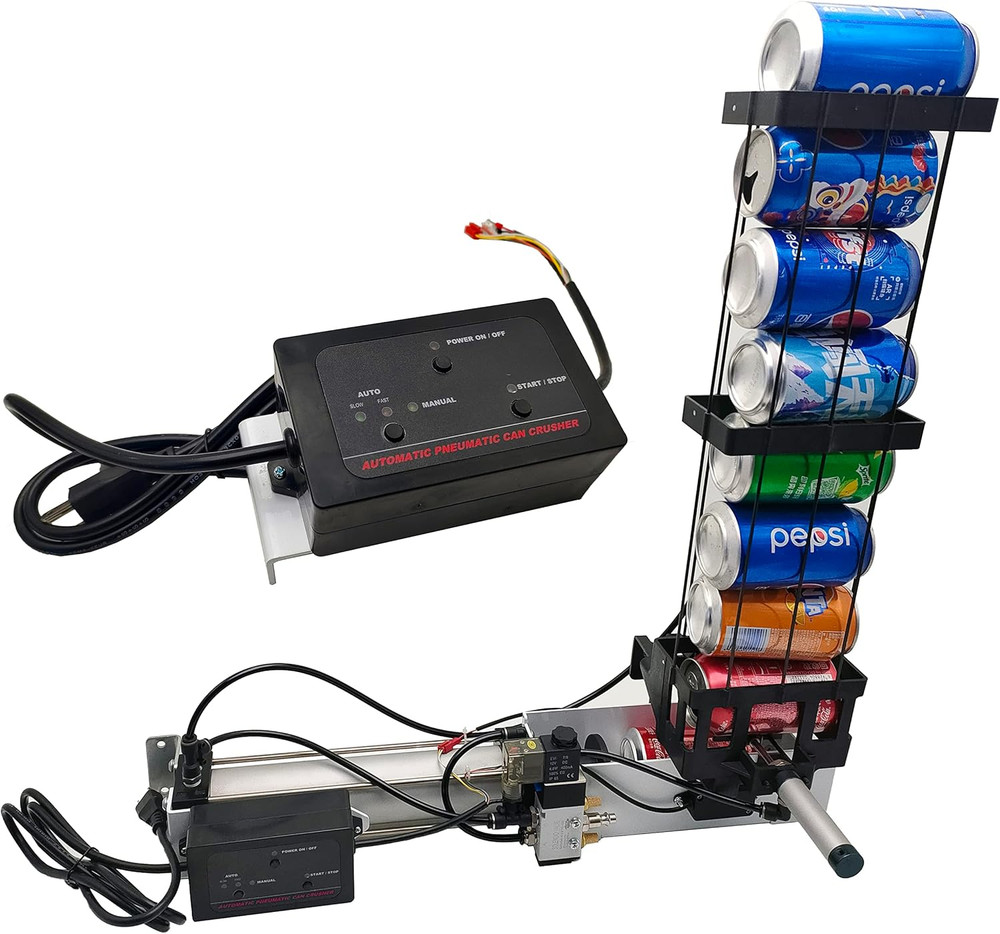Full Automatic Can Crusher Inductive Can Crusher Heavy Duty Efficient Soda Beer
