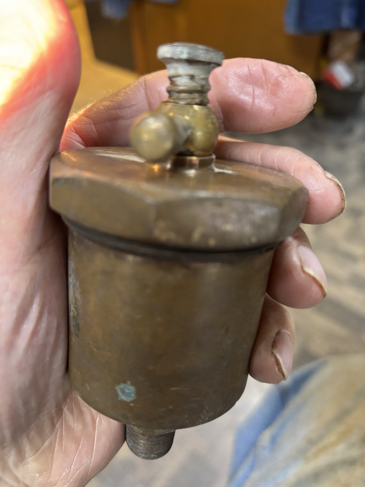 Antique PENBERTHY INJECTOR CO BRASS OILER LUBRICATOR gas steam engine Nice!