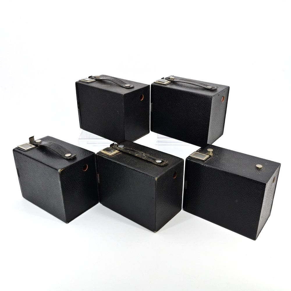 Kodak Brownie Junior + Brownie Target Six-20 620 Box Camera lot of 5 Art Deco