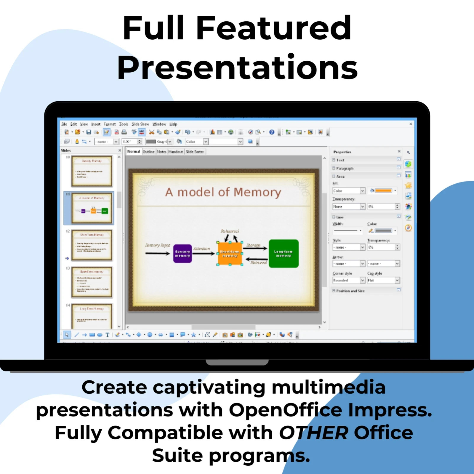 Open Office Home and Student 2026 for Windows - Office Software Suite on USB