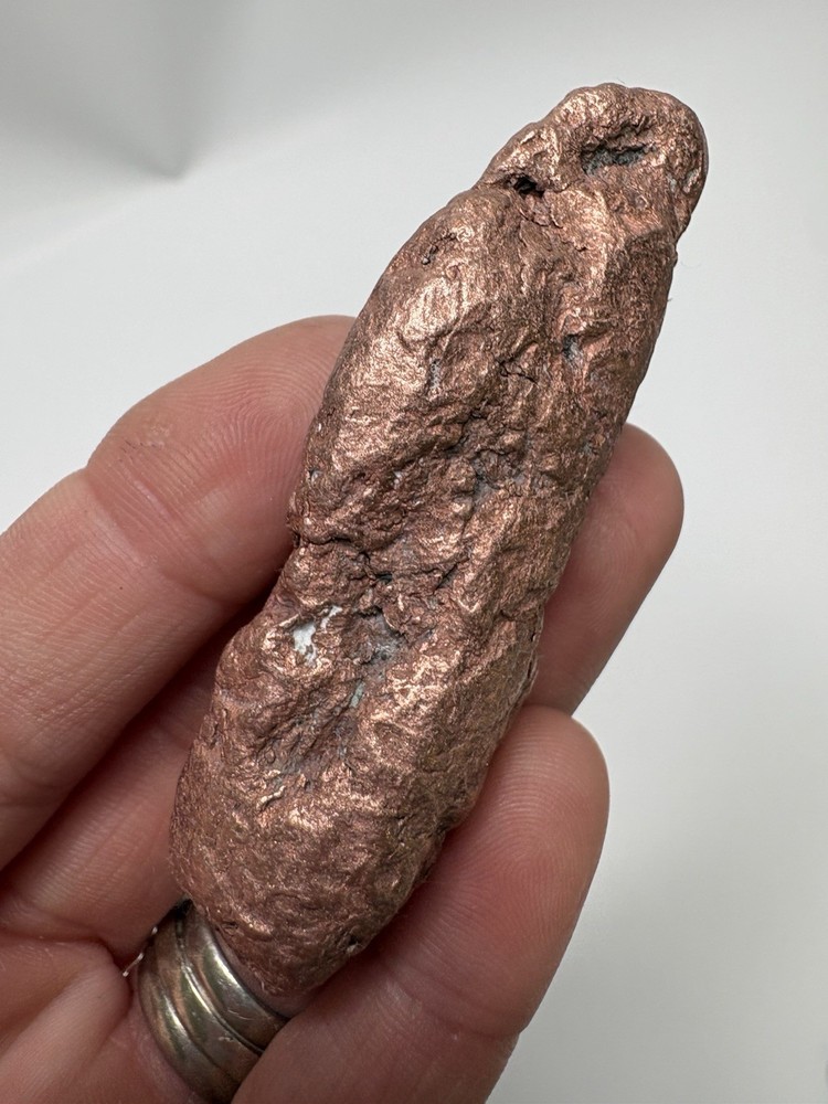 Pure Native Michigan Solid Copper Nugget Specimen Keweenaw Peninsula Mineral