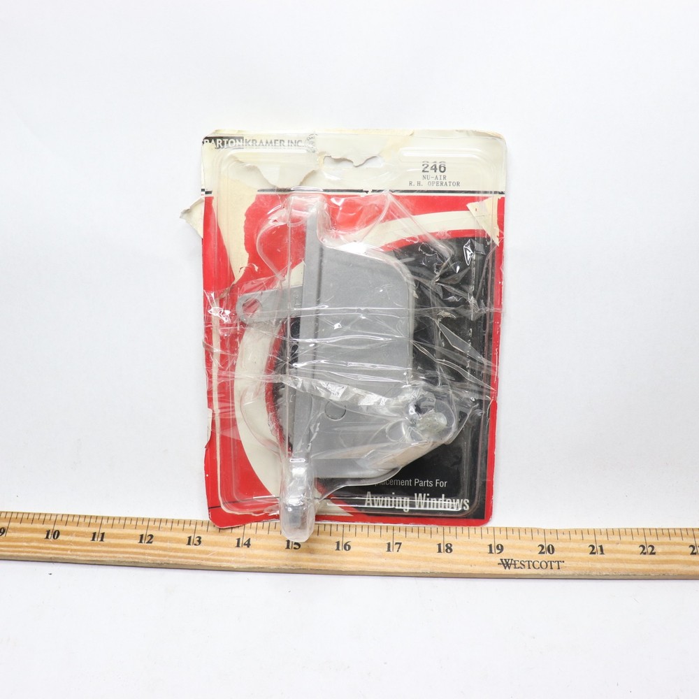 Barton Kramer Right Hand Window Operator Silver 5-1/4" 246 - Missing Handle