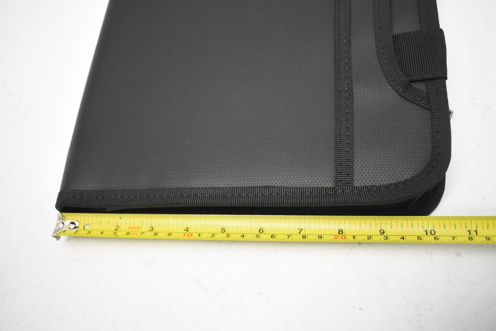 VEVOR Fireproof Document Bag File Organizer Briefcase 370x280x40mm Black