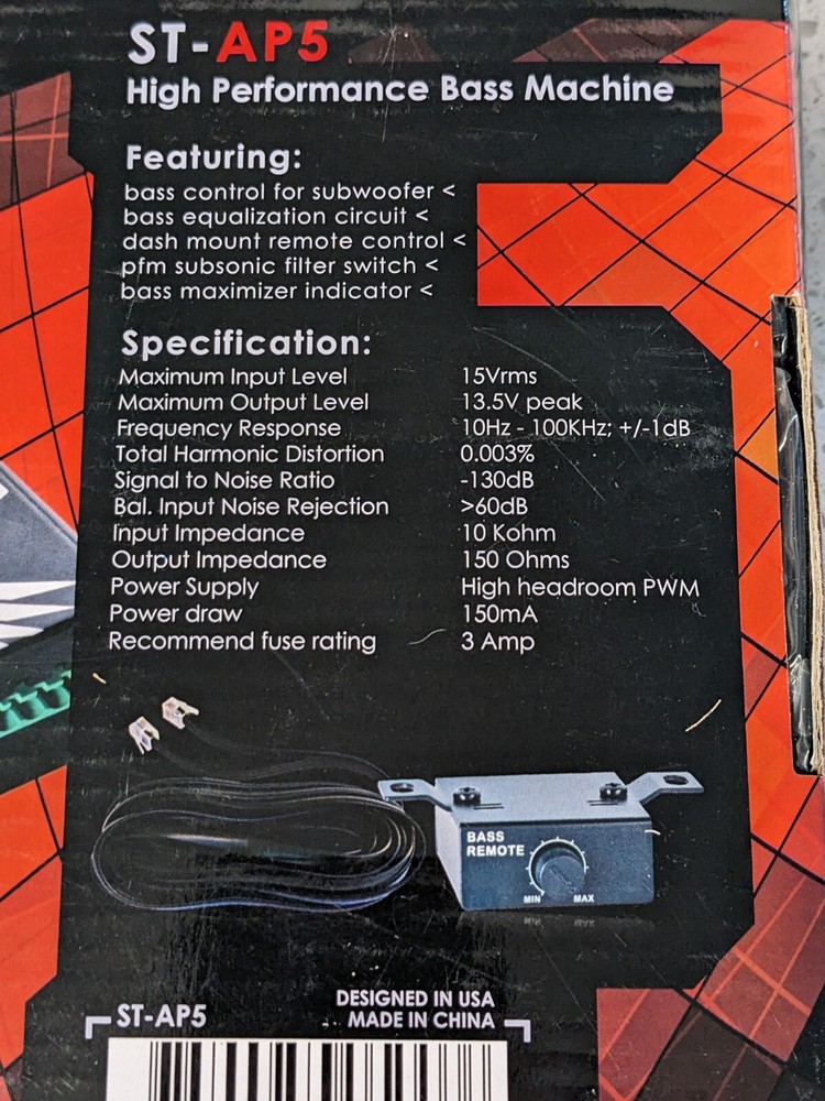 SoundXtreme ST-AP5 High Performance Bass Machine