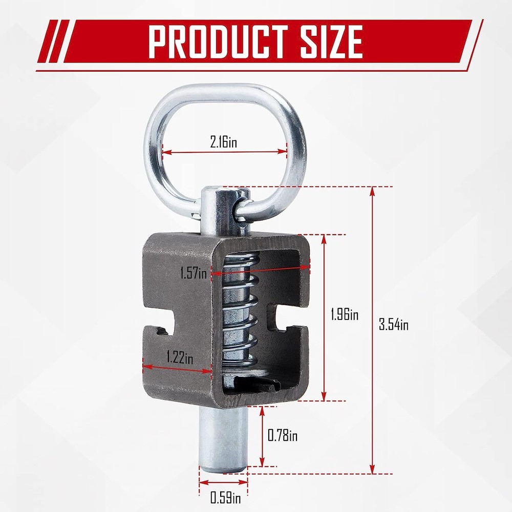 SPARKWHIZ (2) Universal Spring Trailer Gate Weld-On Spring Latch Lock Assembly