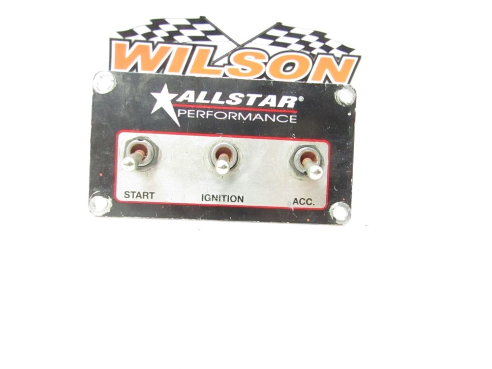 ALLSTAR PERFORMANCE 3 Switch Ignition Panel 80165 IMCA UMP DEMO DERBY