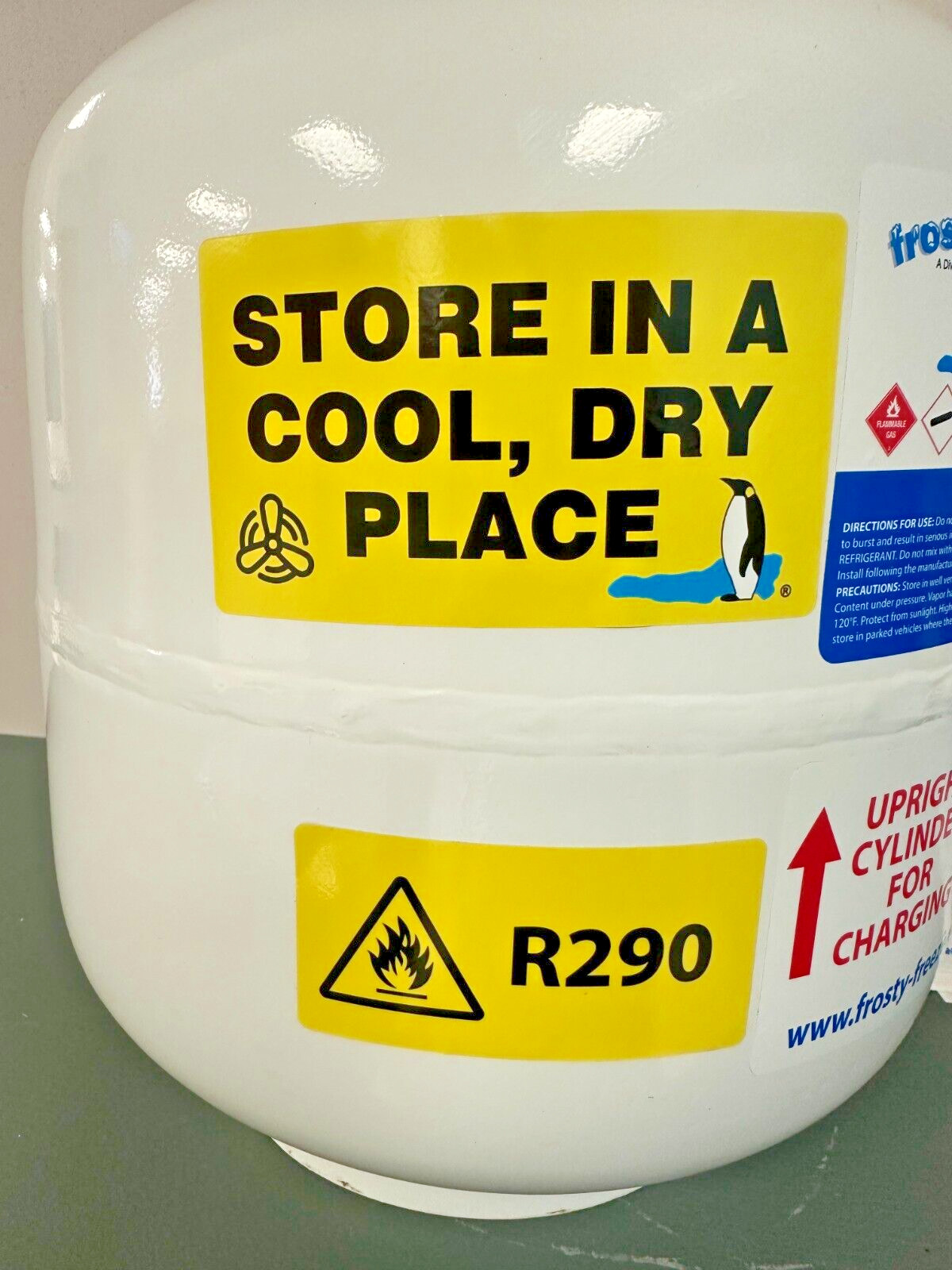 RI34a Replacement, 5 Lbs., Industrial Natural Organic Modern Refrigerant R-290