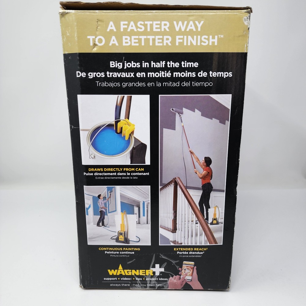 Wagner PowerFlow EZ-Roller Multi-Room Powered Paint Roller, D