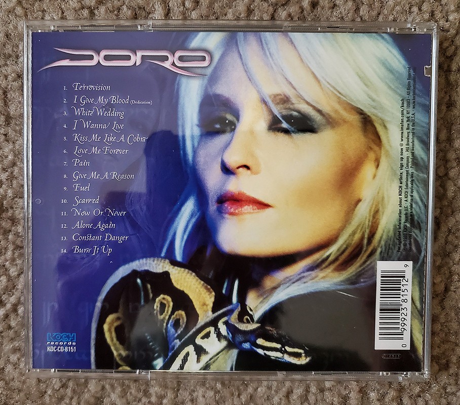 Doro Pesch Calling the Wild Autographed CD & Press Kit Write Up - (Warlock)