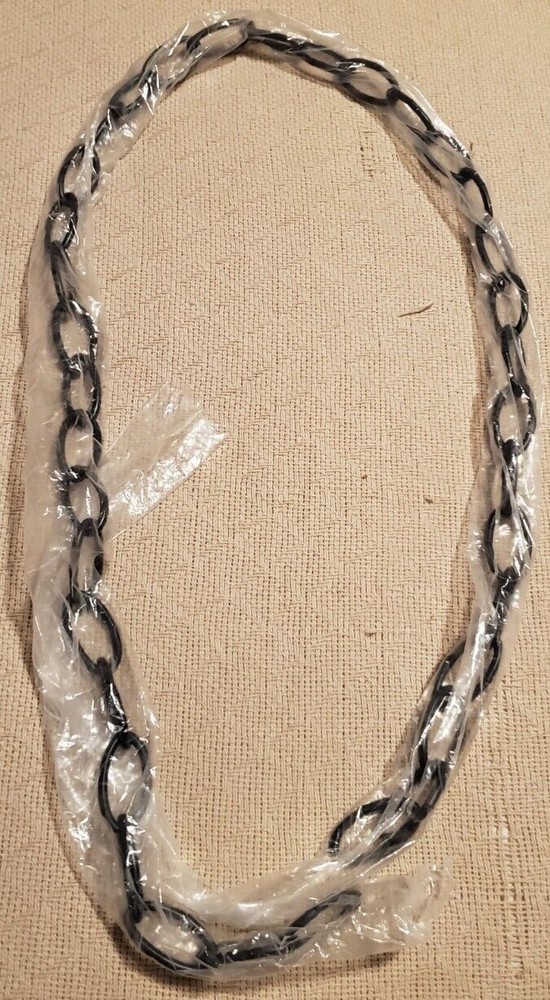 Linked Chain 44" Black