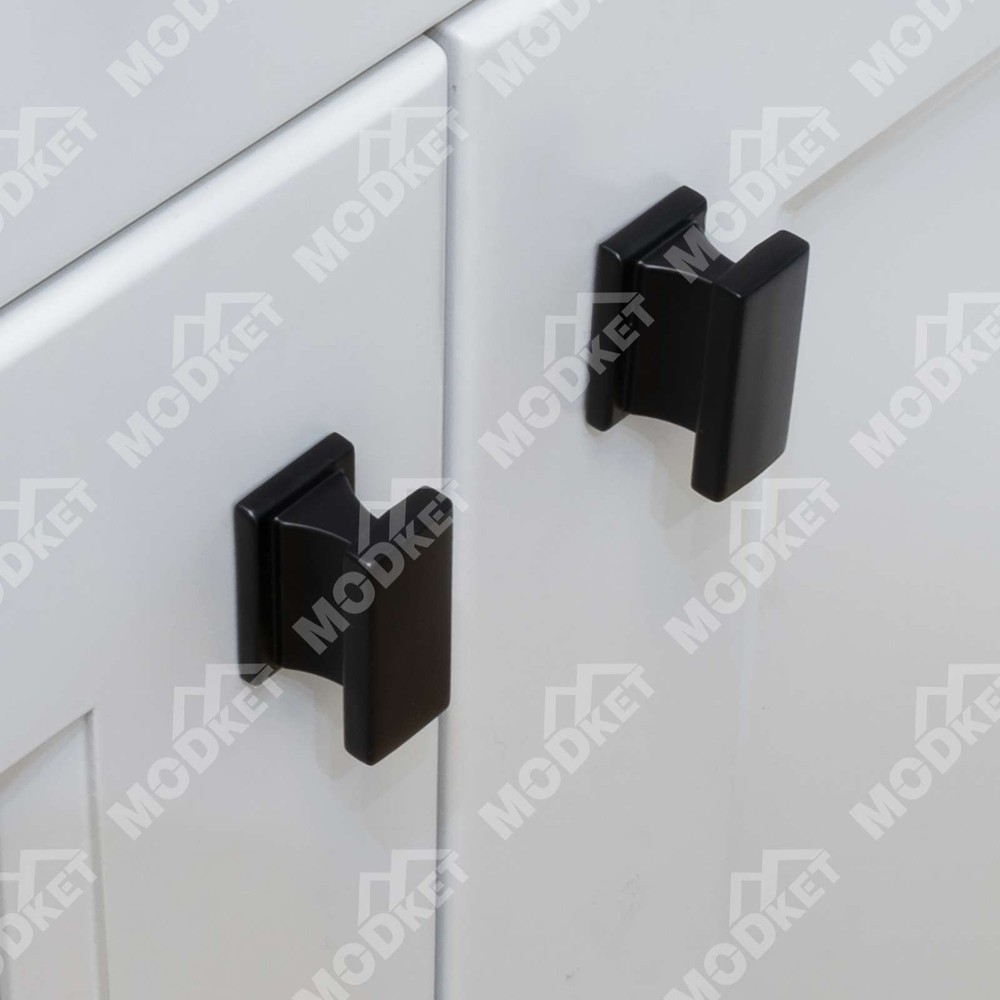 Solid Metal Matte Black Cabinet Pulls Knobs Handles Kitchen Bath Drawer Hardware