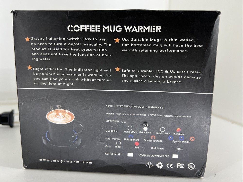 Electric Coffee Mug Warmer Black Mug-Warmer