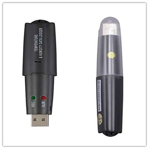 PerfectPrime TH0160, USB Temperature & Humidity Data Logger Dewpoint Gray