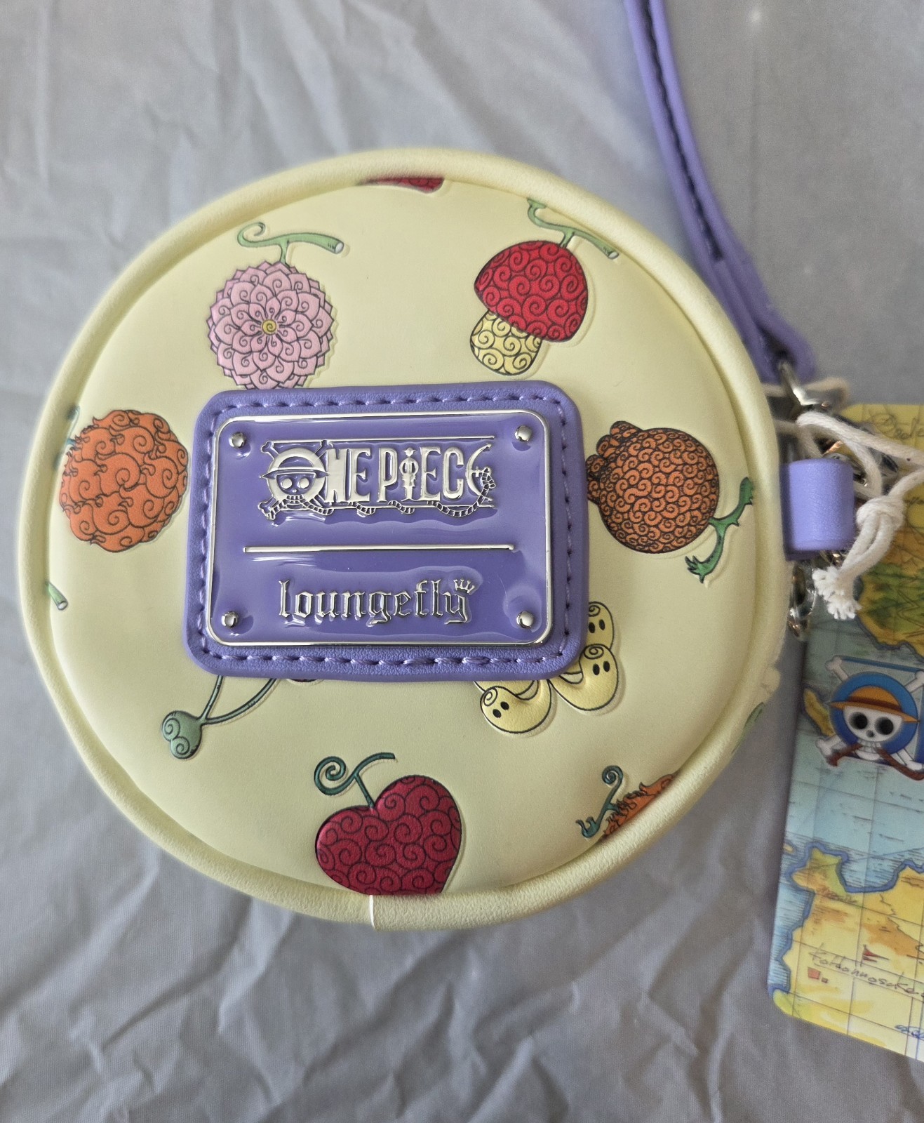 Loungefly One Piece Devil Fruit Allover Print Coin Purse-NWT