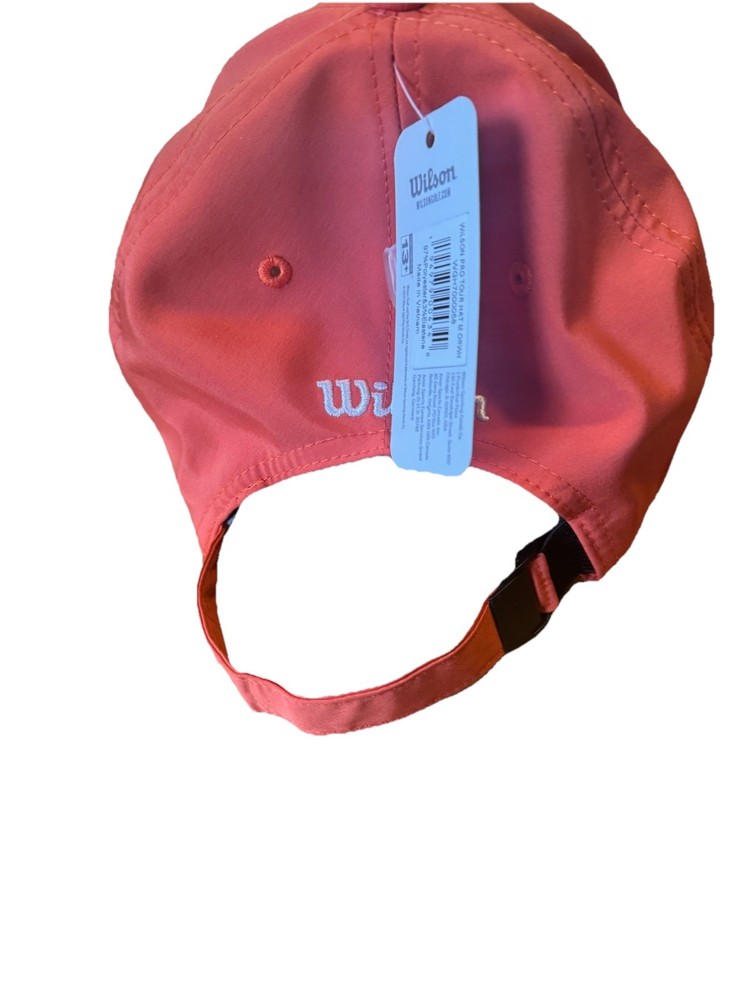 Wilson Pro Golf Hat Moisture Wicking Fabric Adjustable Orange