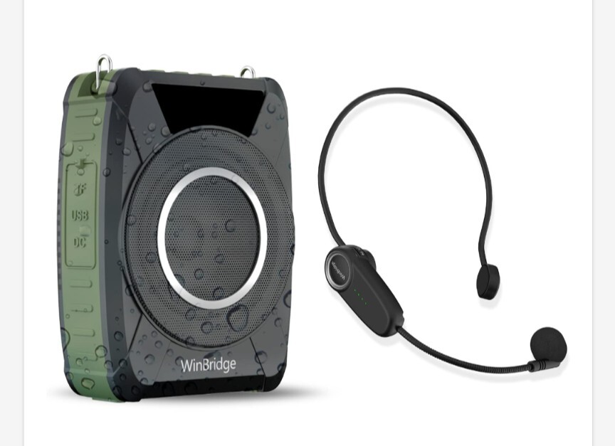 BLUETOOTH 5.0 VOICE AMPLIFIER WITH WIRELESS MIC HEADSET M801