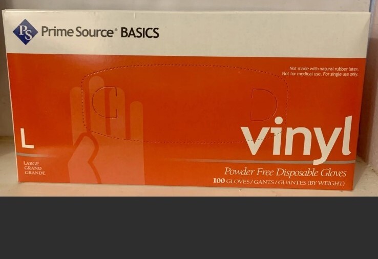 vinyl gloves large 100