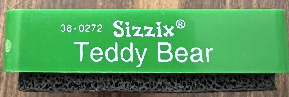 Sizzix Green Die Teddy Bear 38-0272 EUC - TONYA