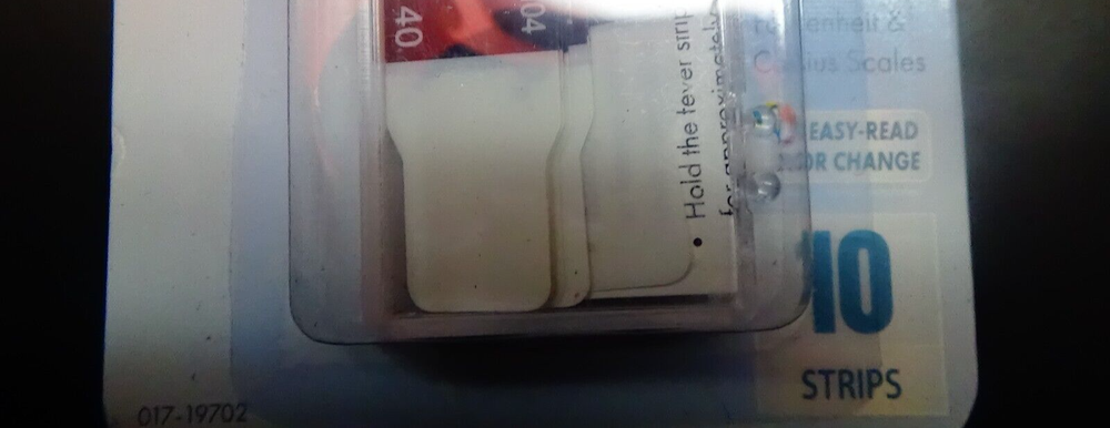Travel Time Reusable Forehead Thermometer Strips NIB, 10 Pack