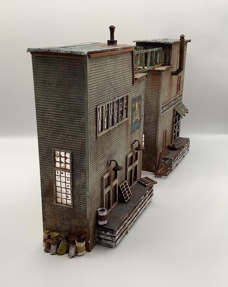 HO Scale Lemuel’s Pipe & Drain Background Structure Kit Laser Cut