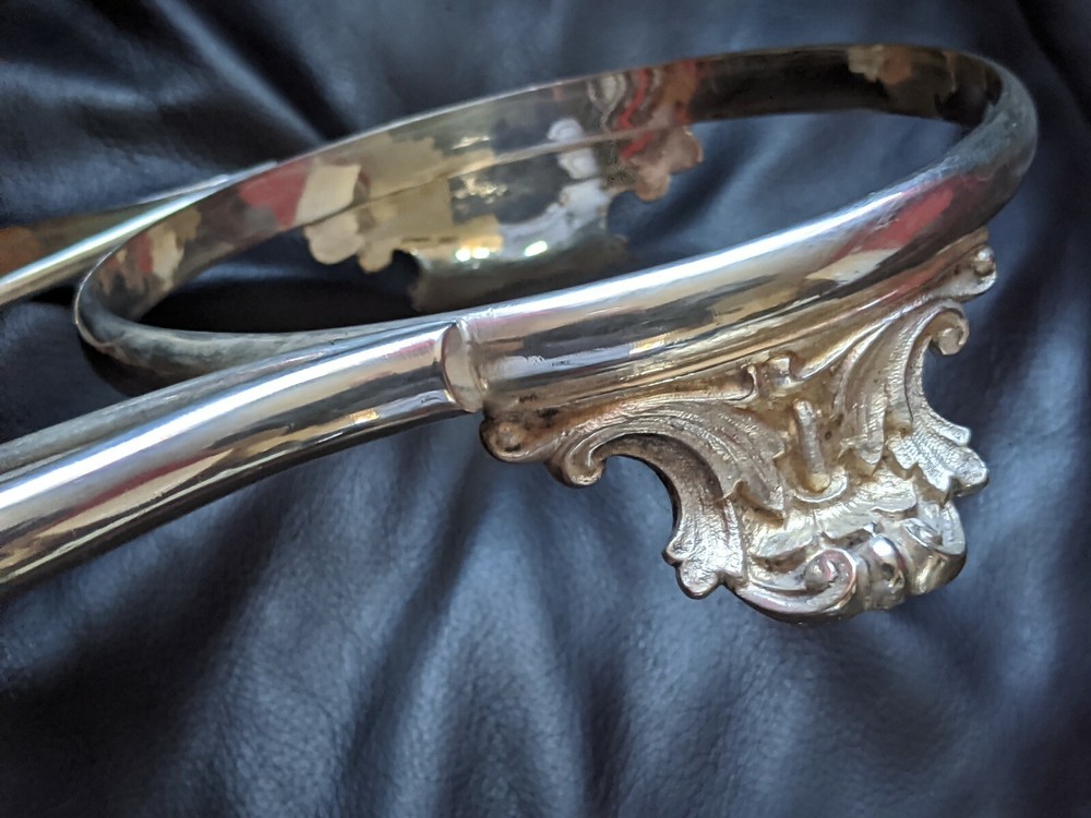 Interesting Antique whalker hall Decanter Stand ? Silver Plated Double Coaster