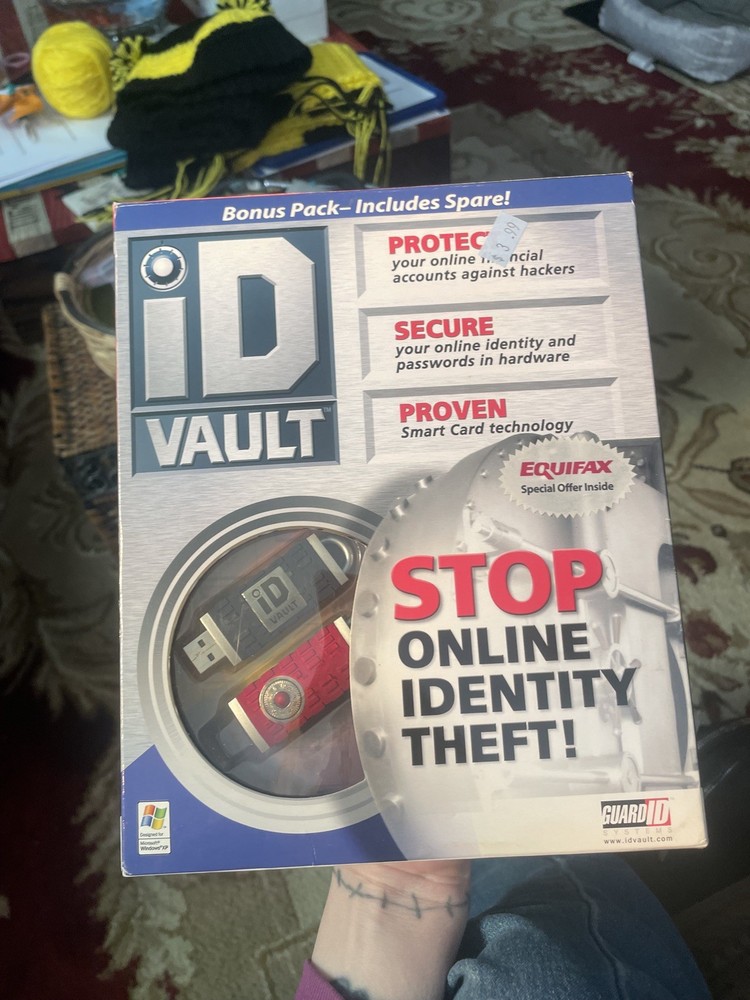 ID Vault Guard ID Systems STOP ONLINE IDENTITY THEFT Windows XP Secure Passwords