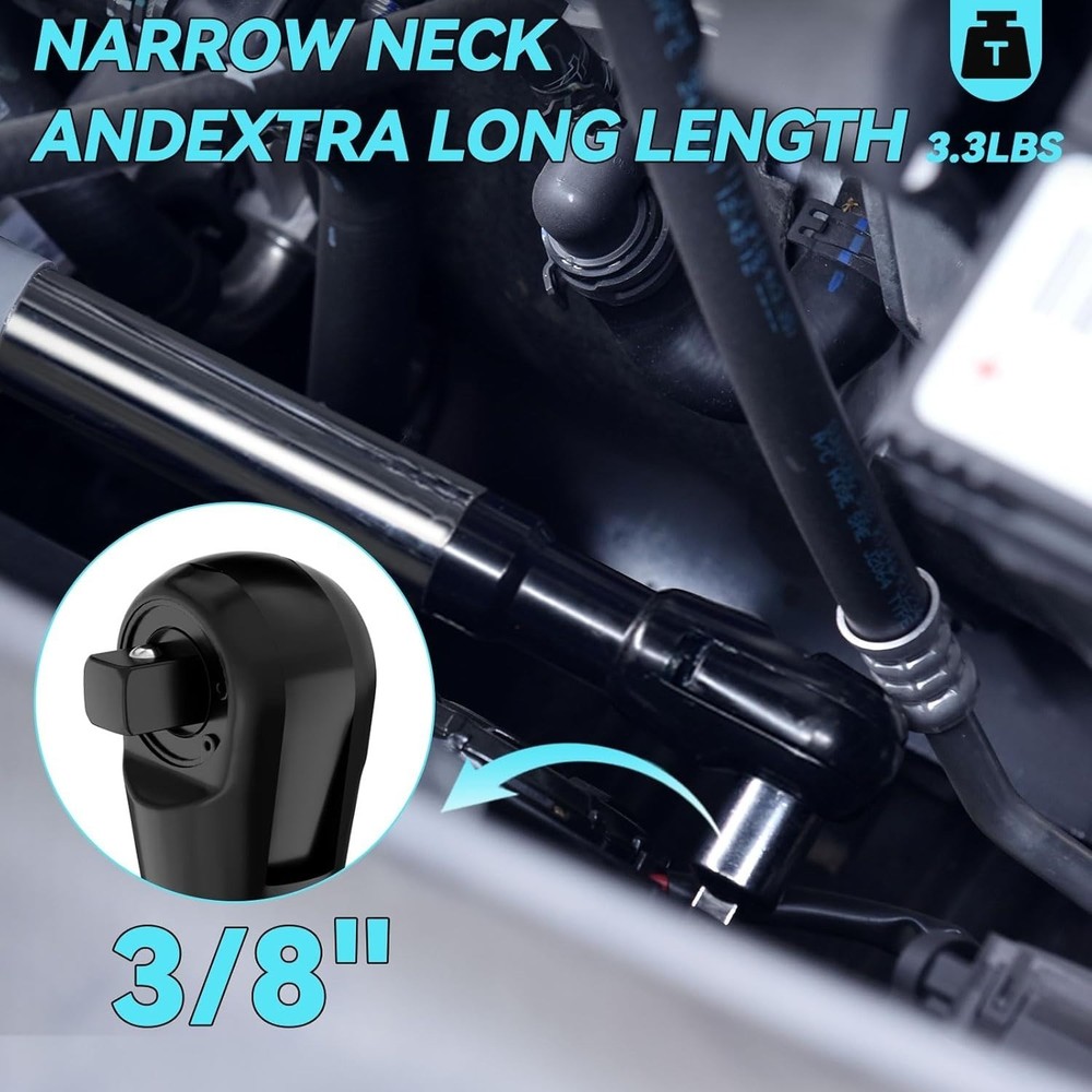 Offset Extension Wrench for Electric with Versatile 1/2"