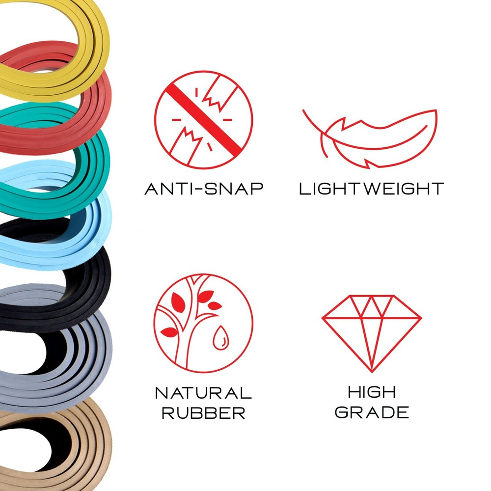 NonZero Gravity Power Resistance Bands 6-Piece Light Warm-Up Set
