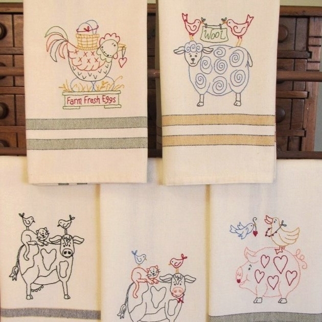 ANIMAL STACKERS HAND EMBROIDERY Bird Brain Designs