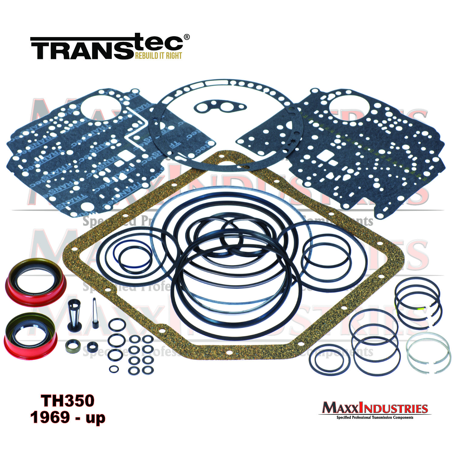 GM TH350 TRANSMISSION REBUILD - Master Kit with Steels - TRANSTEC 1969 -1979