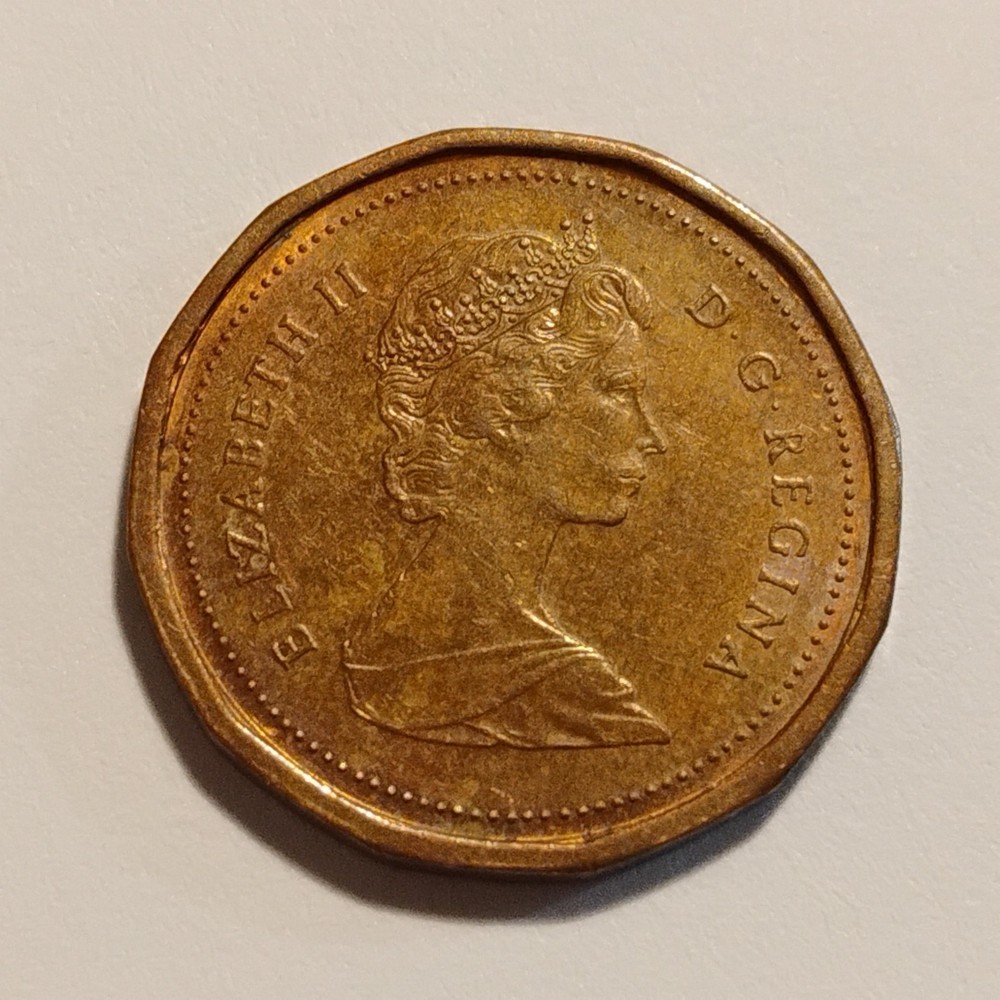 1987 - One (1) Canadian Cent - 1