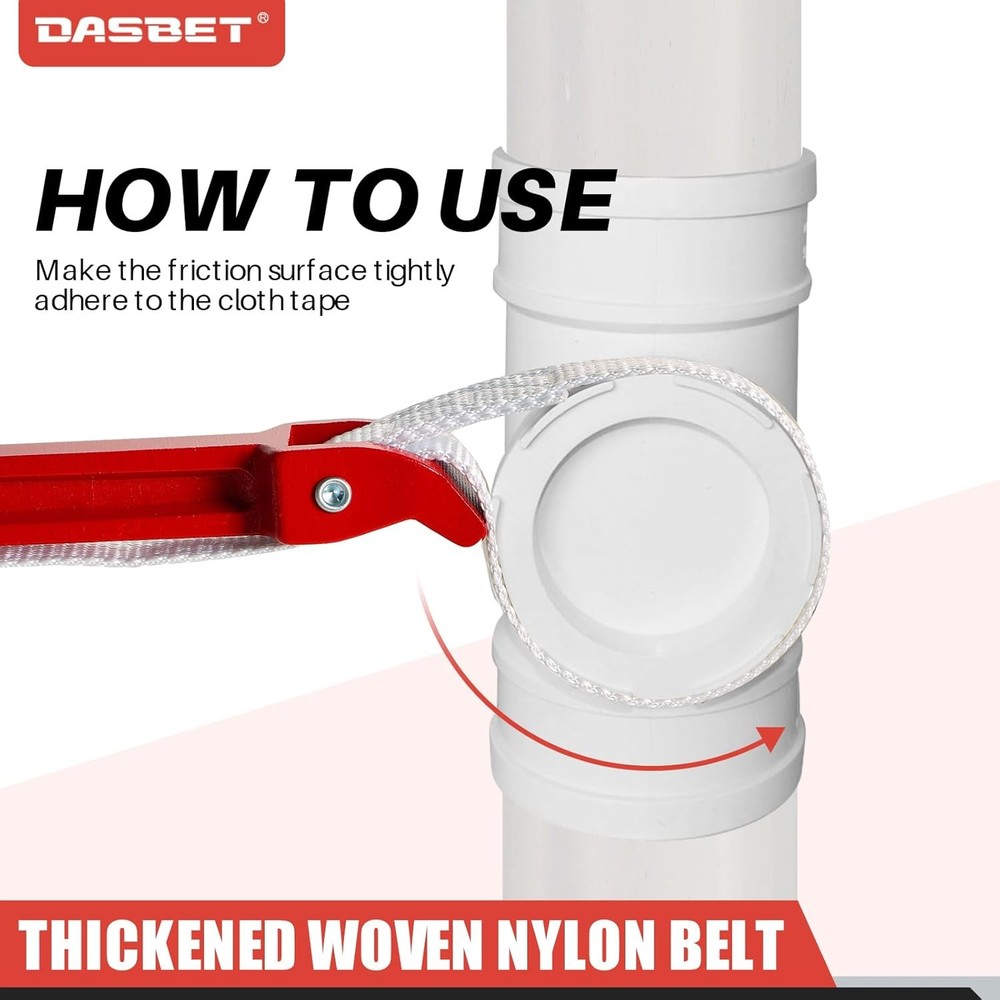 Adjustable Strap Wrench for Oil Filter Pipe