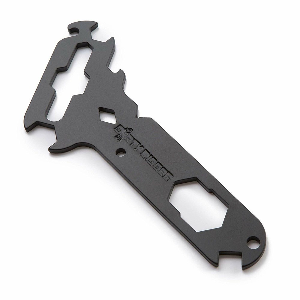 New Dirty Rigger Black Multitool With 14-In-1 Rigger Tools Incl Wing Nut Spanner
