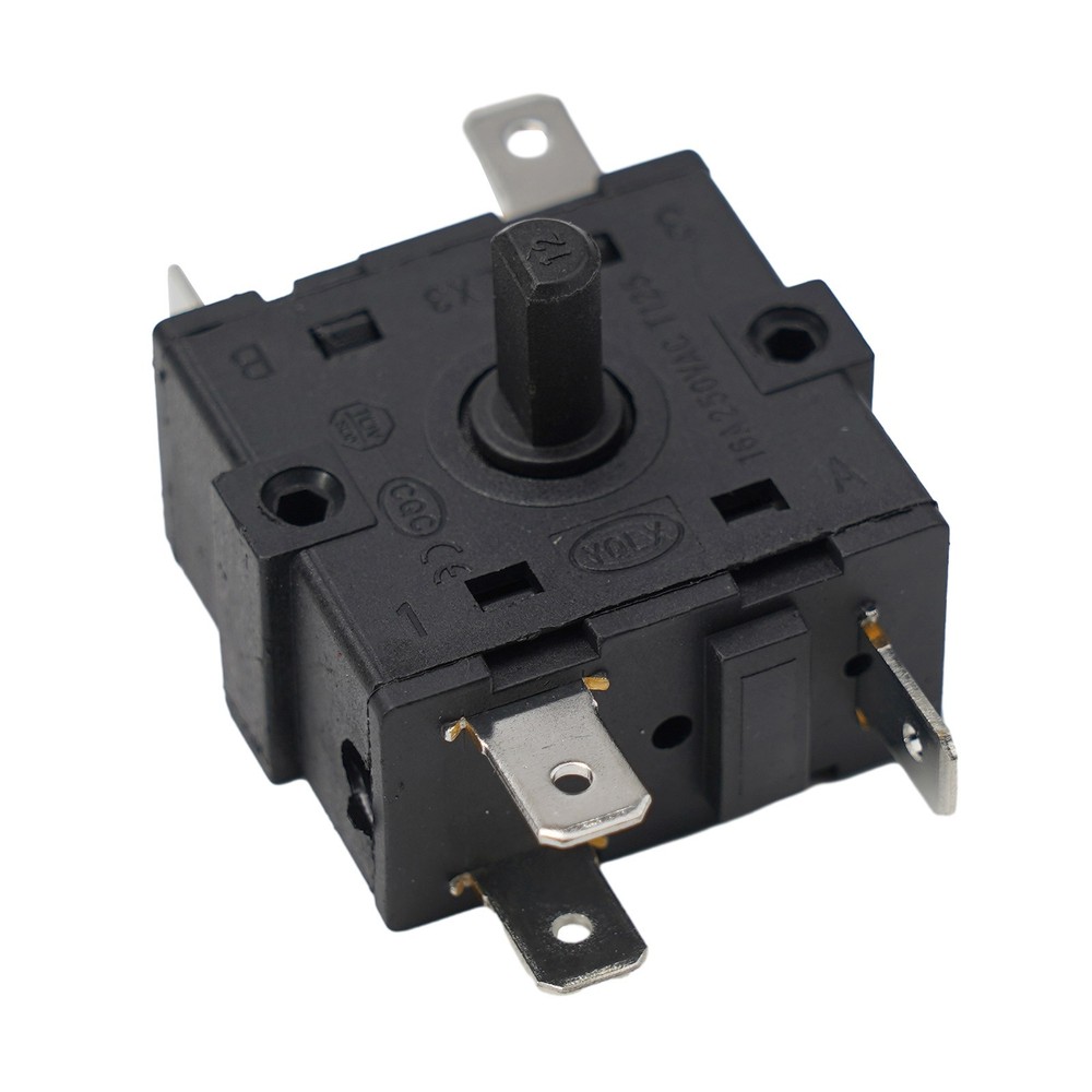 Efficient Temperature Control Room Heater Rotary Selector Switch AC250V 16A