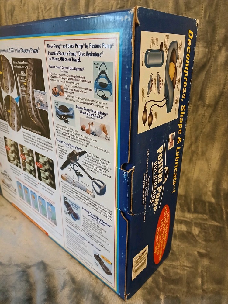 Posture Pump Disc Hydrator Elliptical Back Rocker Back Model 2000 with Box