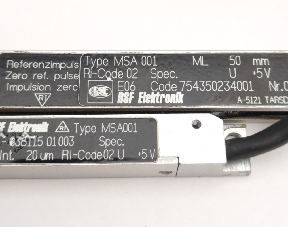RSF Elektronik MSA001 Linear Encoder Scale & Head, 50mm Travel, 5V DC, *Leads*