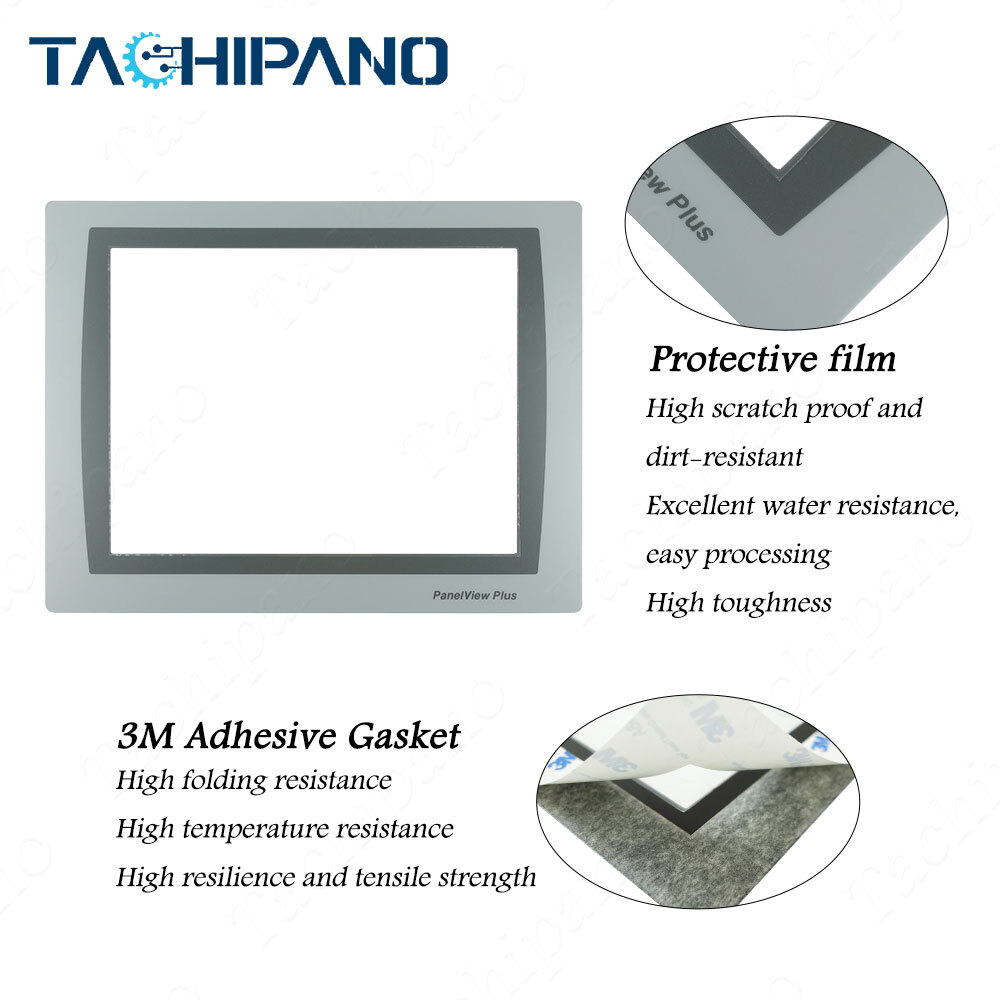 Touch Screen for 2711P-T10C22D9P-B 5pin Touch Panel with Front Overlay