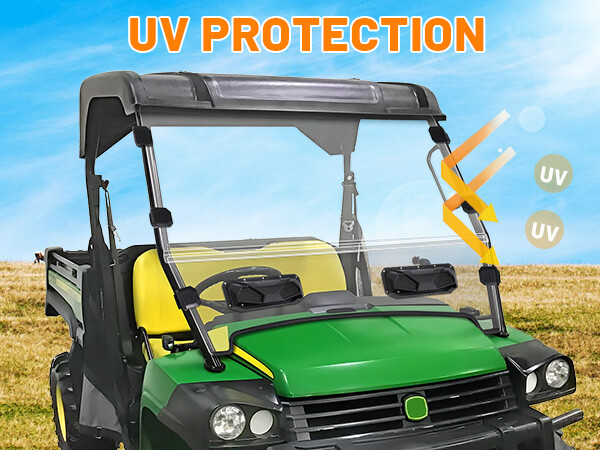 Vented Front Windshield Scratch Proof for John Deere Gator HPX 620i 625i 825i