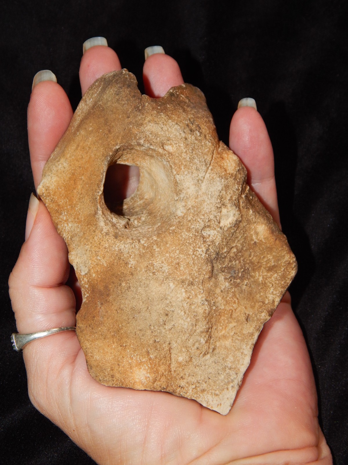 Faerie Seer Stone - Fairy Stone - Hag Stone - Odin Stone - Holey Stone - Crystal