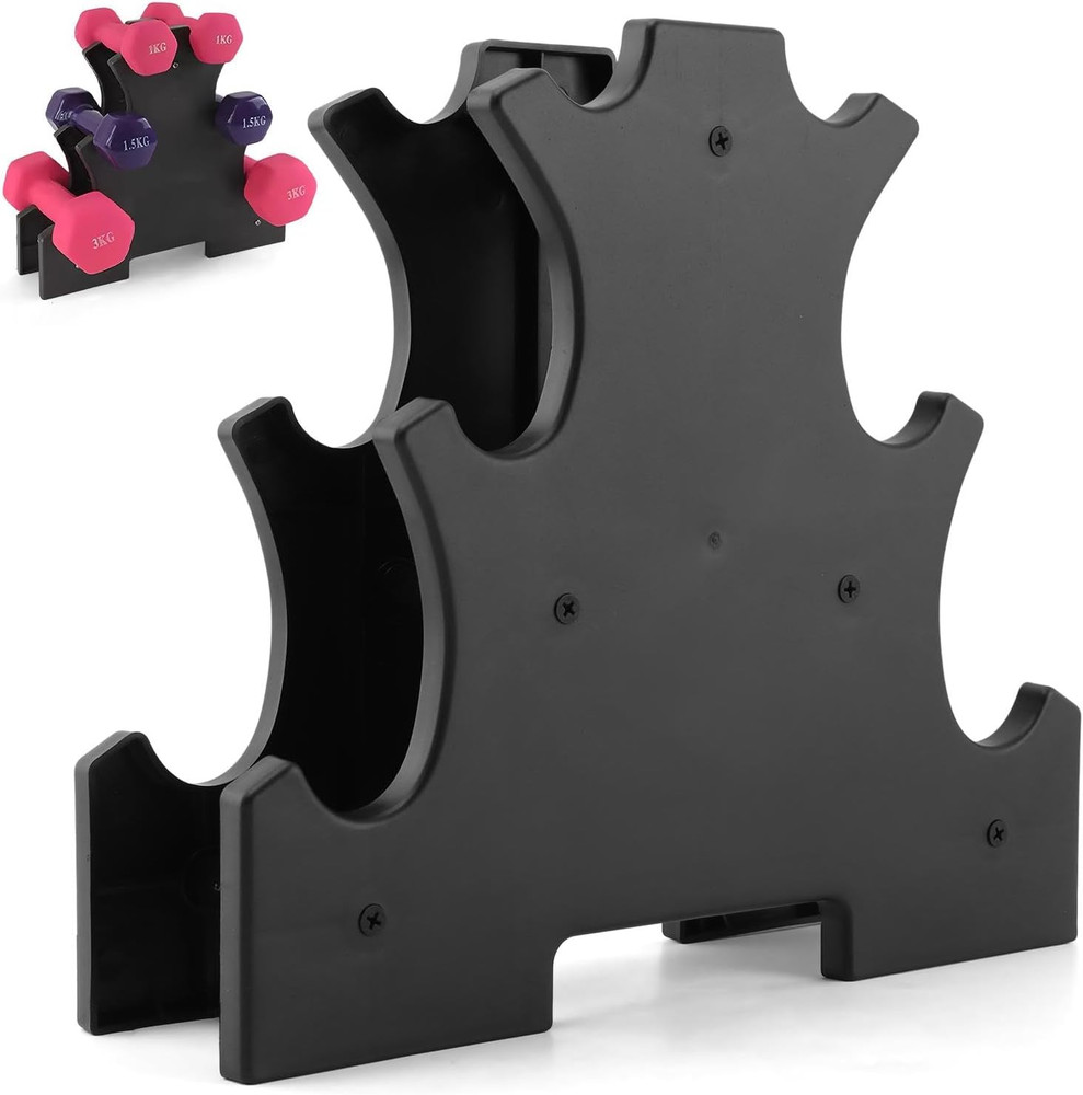 Dumbbell Rack Stand Only, A-Frame Dumbbell Storage Rack with Handle, Tree Shape