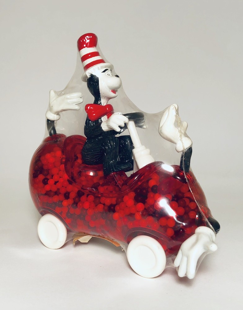Vintage 2003 Universal Studios CAT IN THE HAT Mini Jawbreakers Candy Container